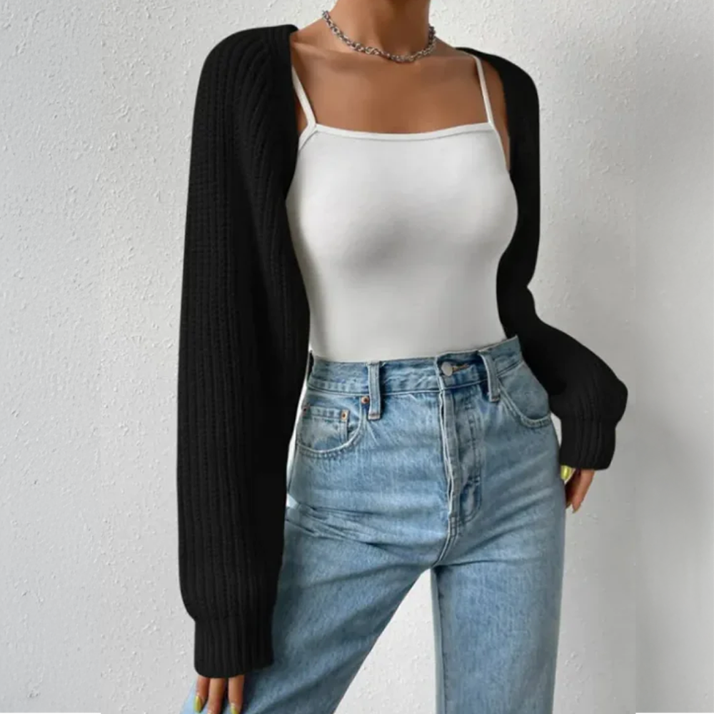 Ribbed Knit Crop Cardigan