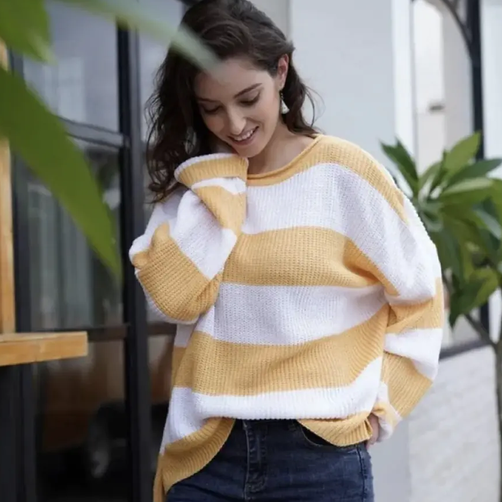 Striped Colorblock Sweater