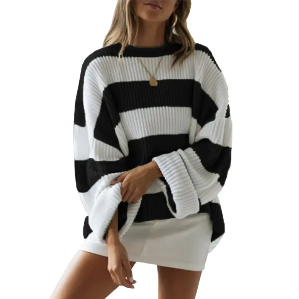 Striped Colorblock Sweater