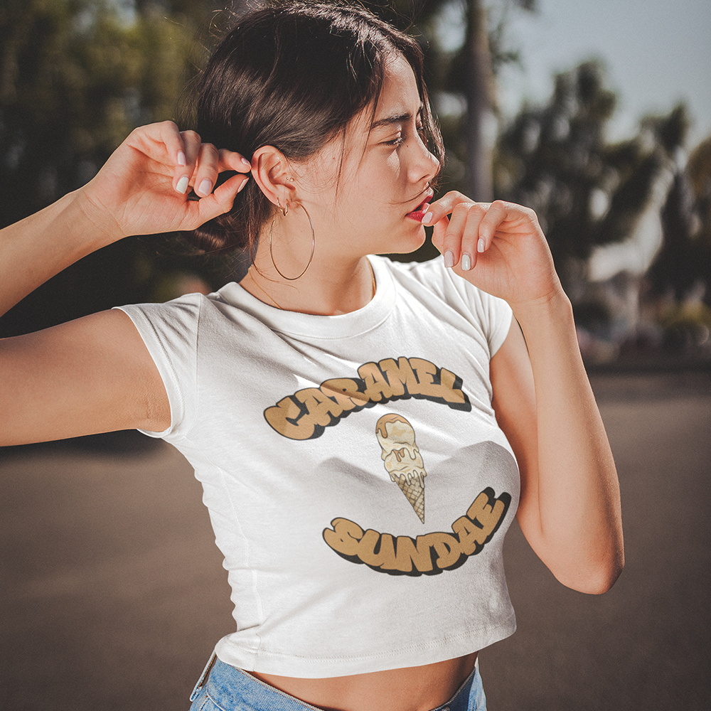 Caramel Sundae Crop Tee