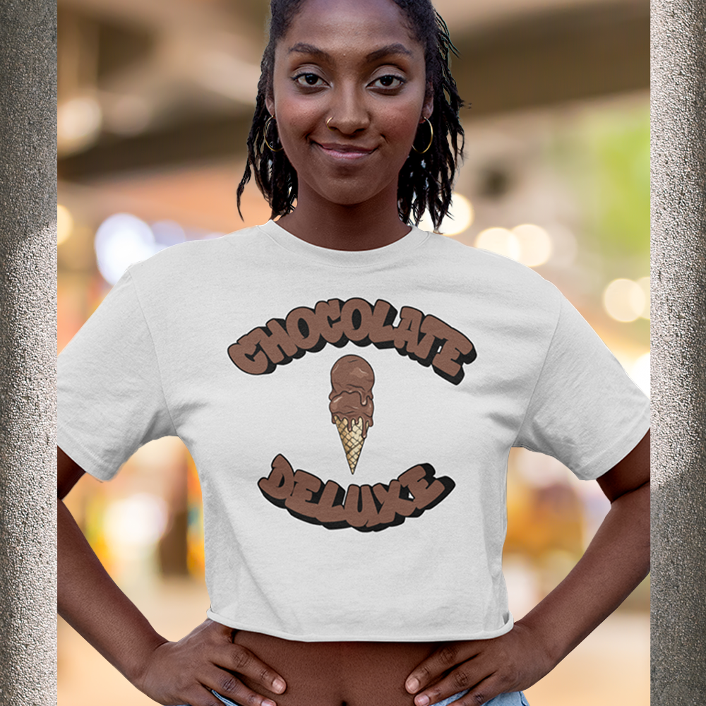 Chocolate Deluxe Crop Tee