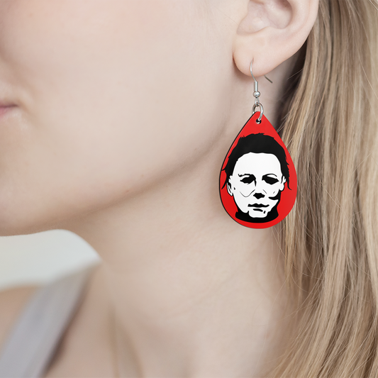 Red Mask Earrings