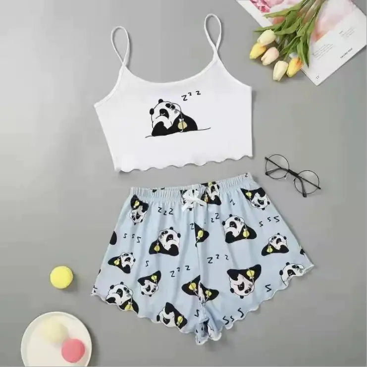 Sling Top Shorts Pajama