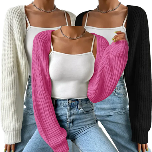 Ribbed Knit Crop Cardigan