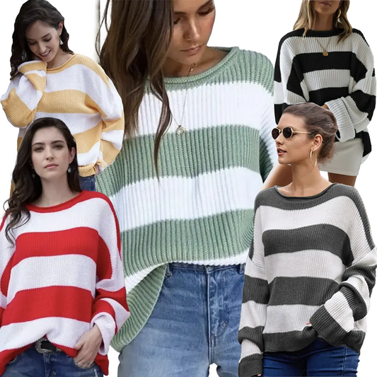 Striped Colorblock Sweater