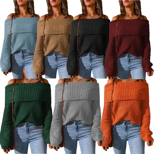 Off Shoulder Sweater