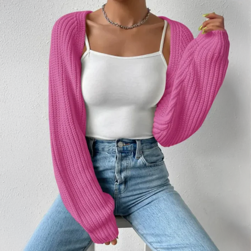 Ribbed Knit Crop Cardigan