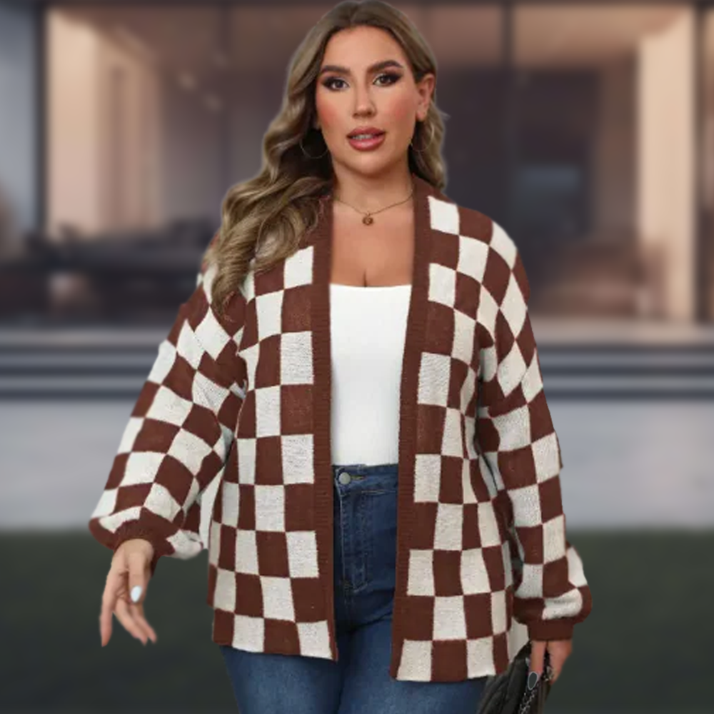 Checkered Loose Casual Sweater