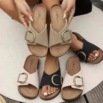 Pin Buckle Sandals