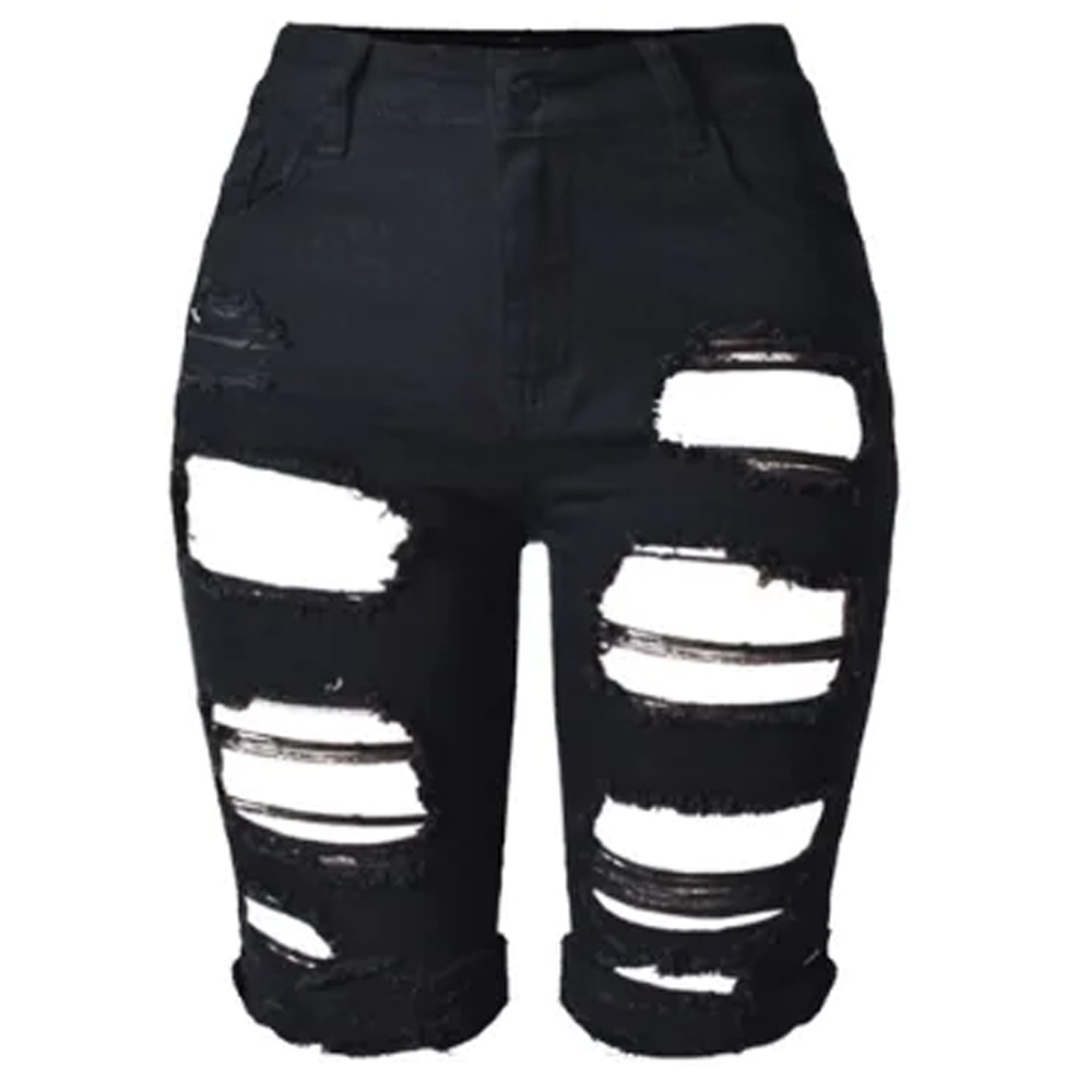 Bermuda Ripped Shorts