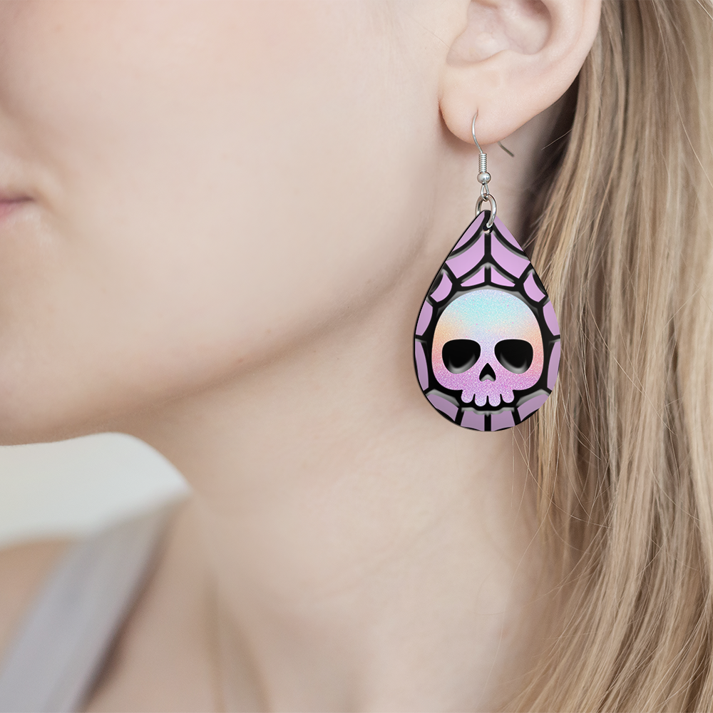 Skull Web Earrings