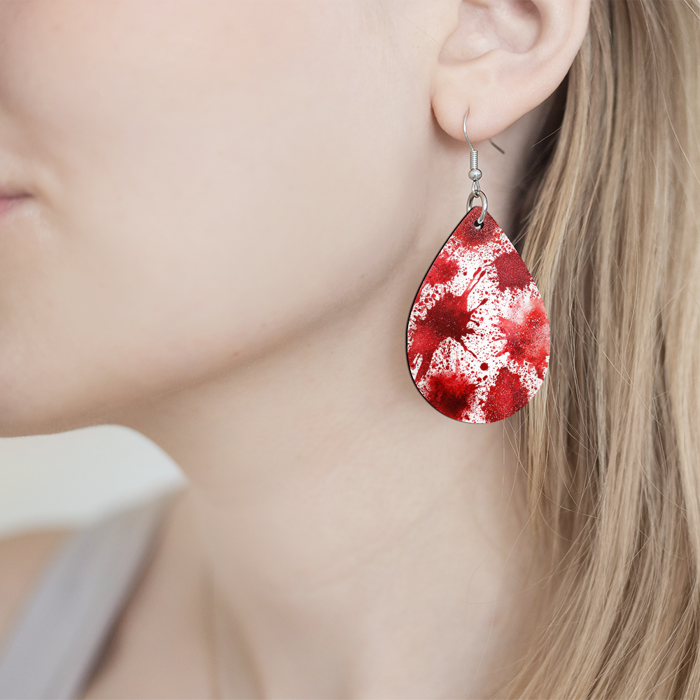 Blood Splatter Earrings