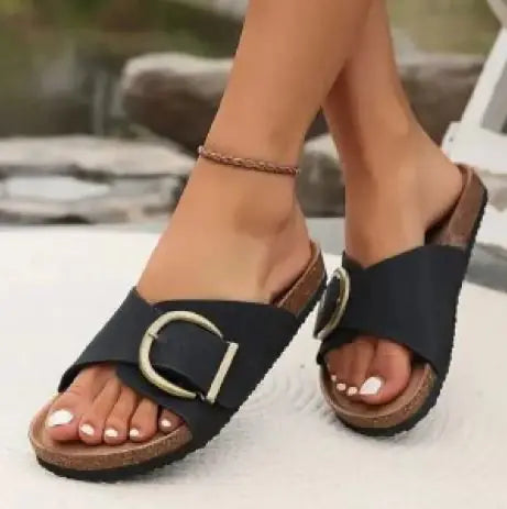 Pin Buckle Sandals